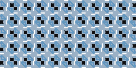 Fototapeta premium Seamless Pattern geometrical texture, background vector