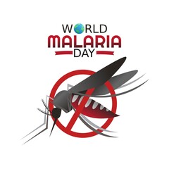 World Malaria Day Vector Illustration. Suitable for greeting card poster and banner.