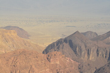 landscape desert mountain Sahara Israel Jordan hike trail