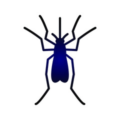mosquito icon. midge sign. vector illustration