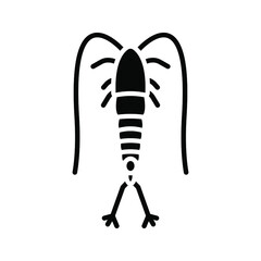 Plankton vector icon. copepod icon. animal sign. vector illustration