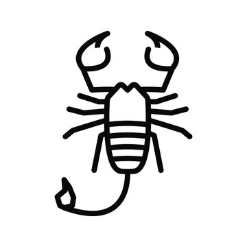 scorpion icon. animals sign. vector illustration.