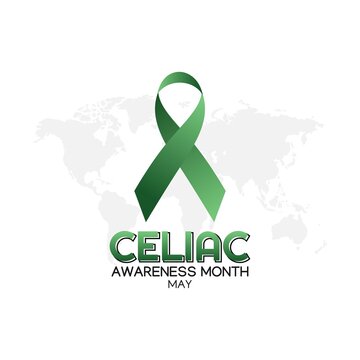 Celiac Awareness Month Vector Illustration. Suitable for greeting card poster and banner.