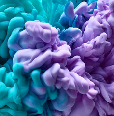 Ink drop in water background