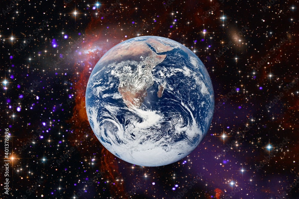 Wall mural beautiful earth from space. the elements of this image furnished by nasa.