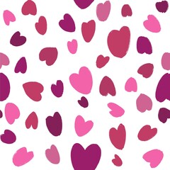 seamless pattern with hearts funny wallpaper