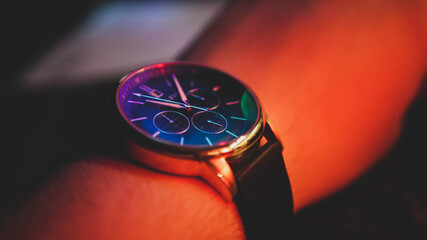 close up of a watch