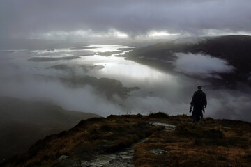 From Ben Lomond 
looking over Loch Lomond
Cloud inversion