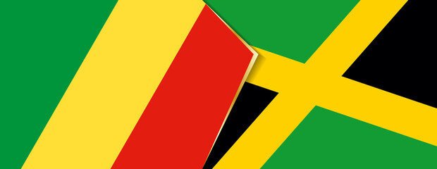 Congo and Jamaica flags, two vector flags.