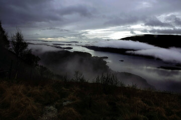 From Ben Lomond 
looking over Loch Lomond
Cloud inversion