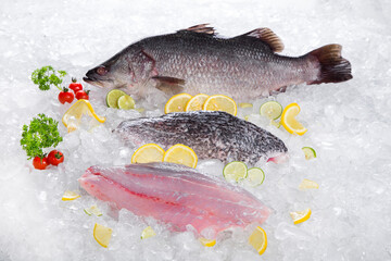 fresh tuna fish on fresh display