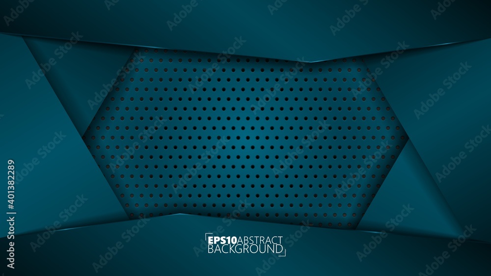 Poster eps10 vector background consisting of a wall with real holes and gradient covers and their shadows. 