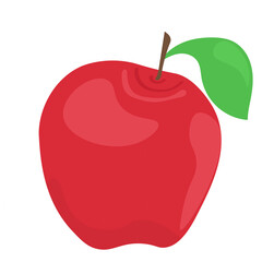 Red apple icon - vector illustration. Red fruit