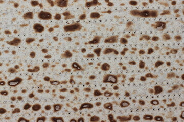 Matzah texture close up