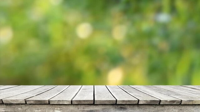 Empty wooden table background	