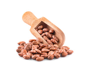 Pinto beans isolated on white background