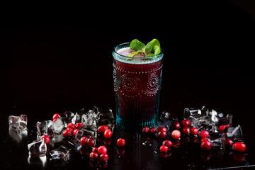 cocktails, alkagol, beautiful, apple, lime, mint, banana, strawberry