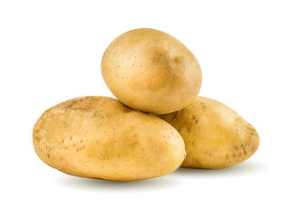 potato isolated on a white background