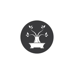 bonsai plant icon vector illustration design