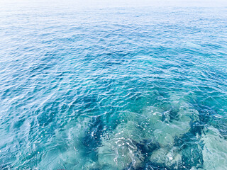 Azure sea water background, surface of the sea water