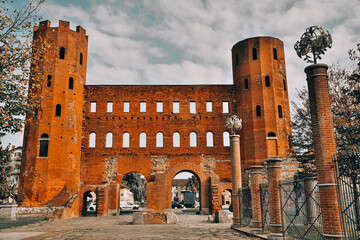 The Roman quadrilateral is the historic area of Turin, it constitutes the western portion of the...