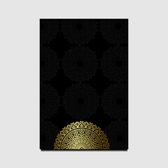 Mandala template with elegant, classic elements. Great for invitation, flyer, menu, brochure, background Premium Vector