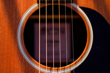 Obraz premium Trou de guitare