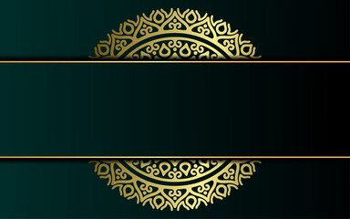 Luxury ornamental mandala background with arabic islamic east pattern style premium vector