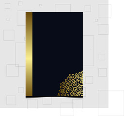 Mandala template with elegant, classic elements. Great for invitation, flyer, menu, brochure, background Premium Vector