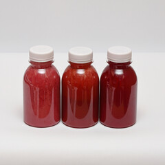 Red Berry Juice Bottles