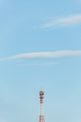 radar tower in the sky