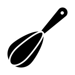 kitchen elements design, whisk icon, silhouette style