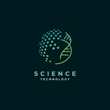 Science logo design symbol vector template