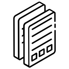 
Cardboard with papers, concept of logistic documents icon
