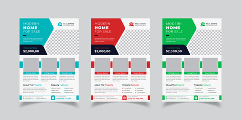 Modern Real Estate Sale Flyer Design Template