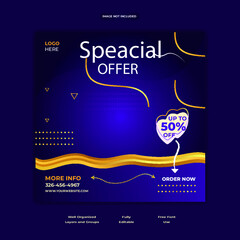 social media product banner template