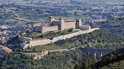 Obraz premium Albornoz fortress, panoramic view