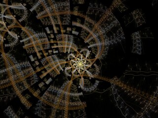 Imaginatory fractal background Image