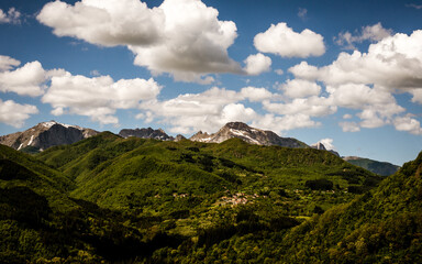 Mountain range in Tuscany