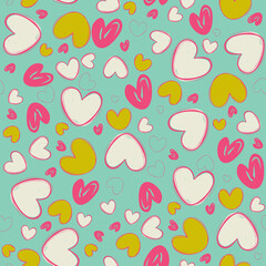background with hearts