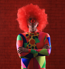 portrait of a bad clown