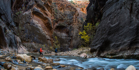 Across the Virgin River in the narrows