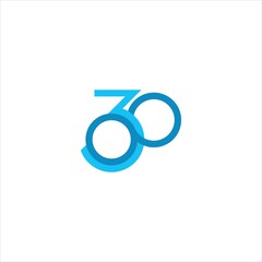 Initial Number 308Logo Design. Elegant and Modern Concept with Minimalist Style for Business, Brand, and Corporate Identity.