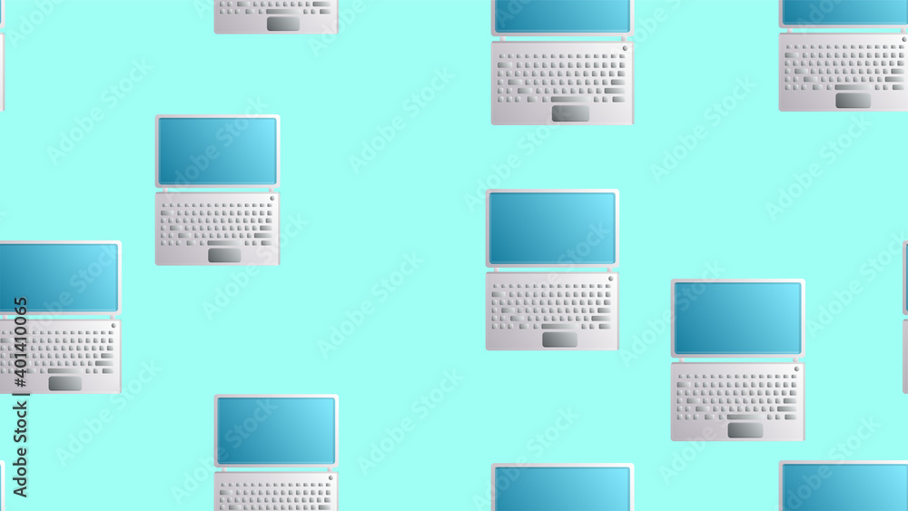 Poster endless seamless pattern of beautiful digital virtual virtual modern new portable compact it compute