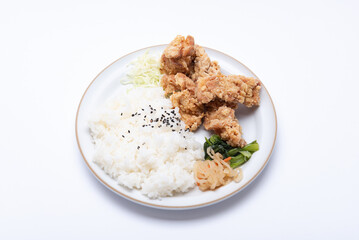 鶏のから揚げ定食