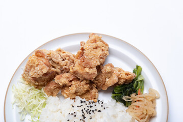 鶏のから揚げ定食