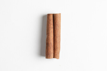 cinnamon sticks isolated on white