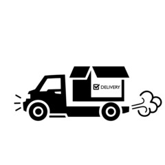Truck logistic logo vector
