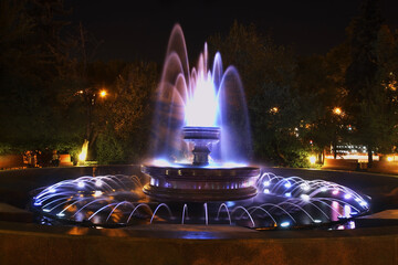Fountain on Astana square. Almaty. Kazakhstan