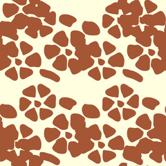 Giraffe fur seamless pattern, tropical animal skin texture